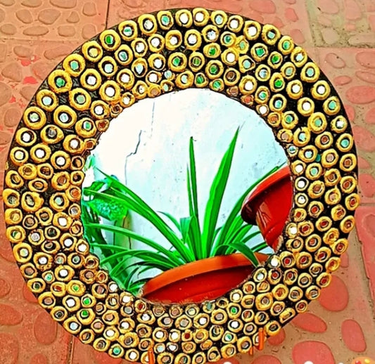 Decorative mirror, crafted by skilled artists