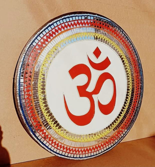 "OM" Lippan Art wall hanging